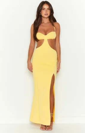 Fields of Gold Yellow Maxi Dress