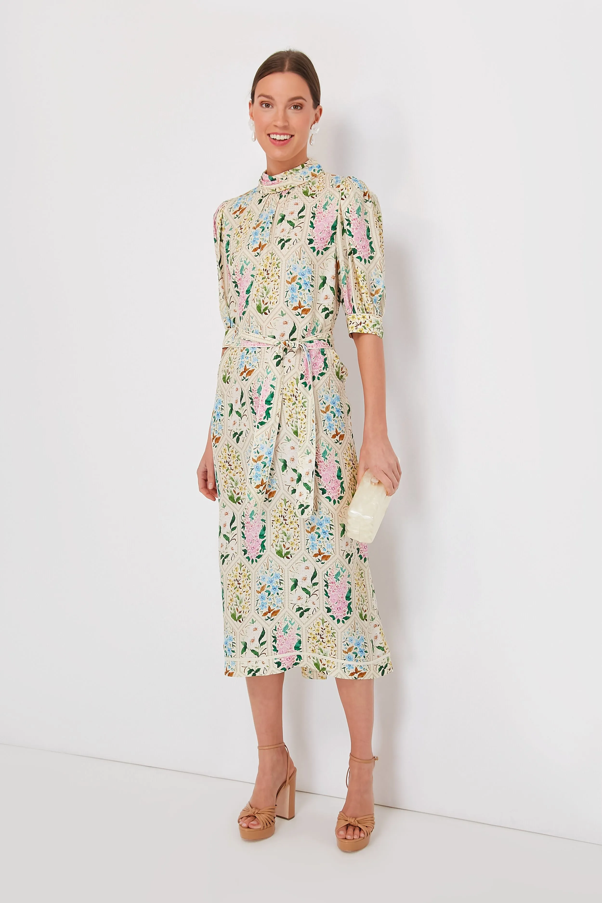 Floral Tile Langley Dress