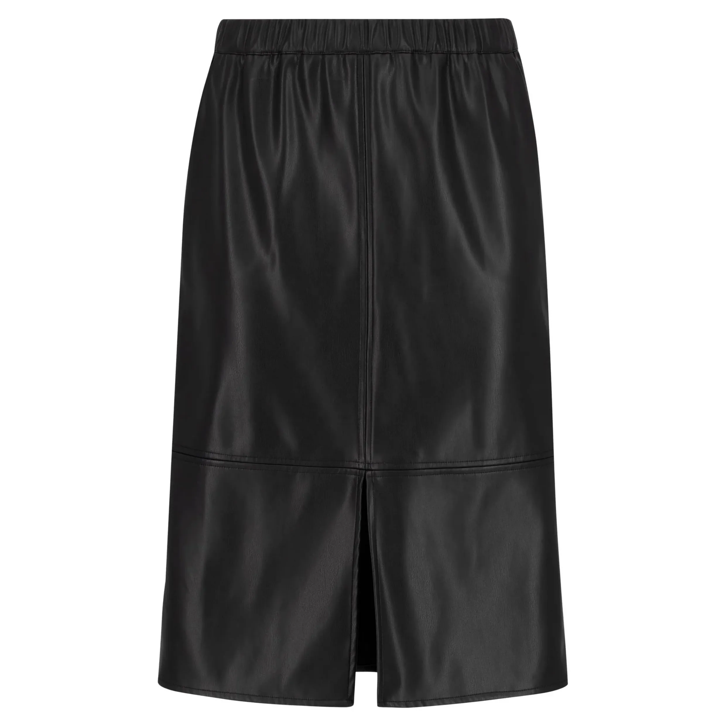 Fynch-Hatton Leather Optic Skirt In Black 3001