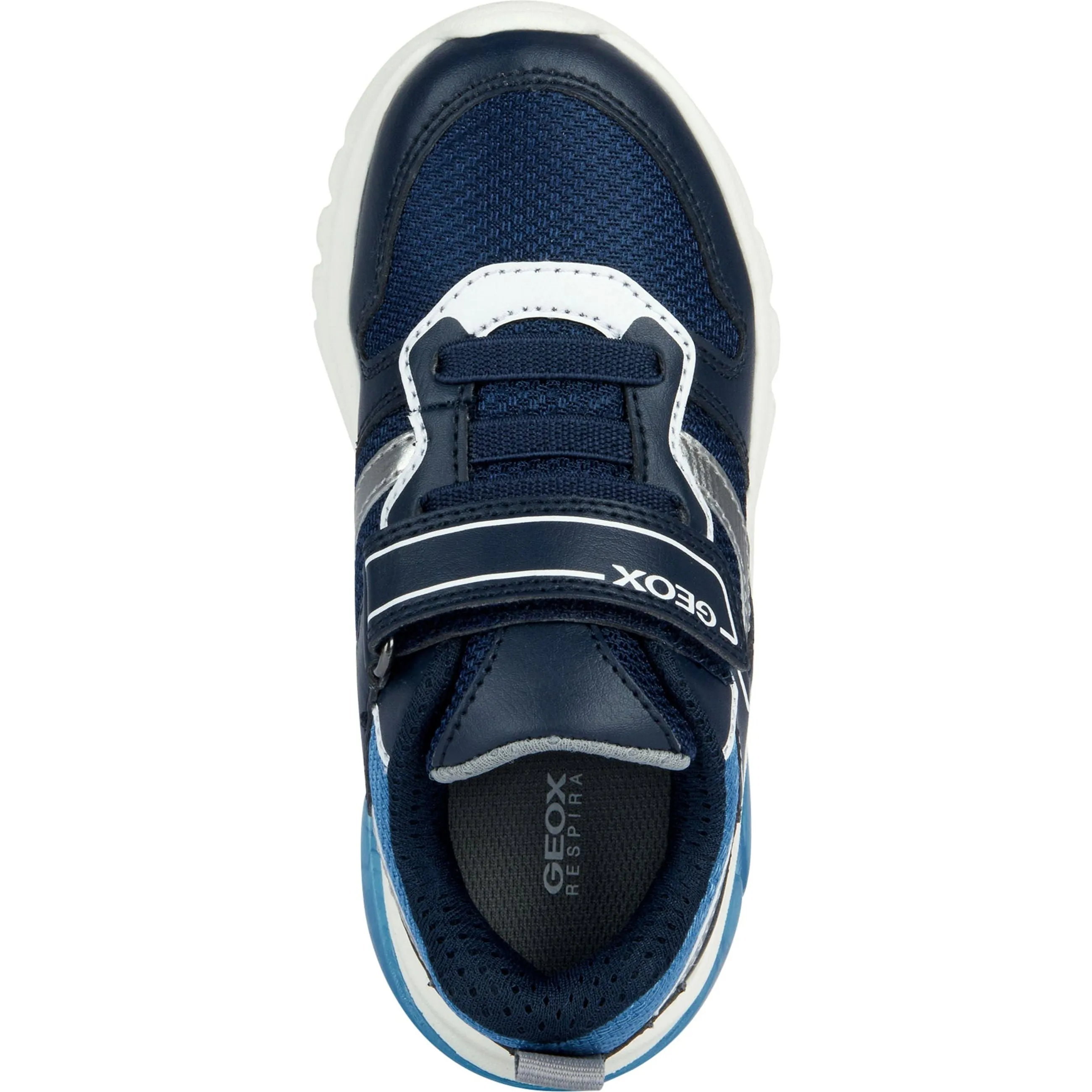 Geox Boys Trainer Ciberdron Light Up Navy/Dark Silver