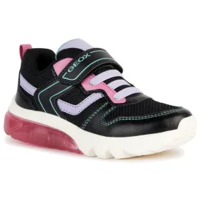 Geox Girls Trainer Ciberdron J36LPA Black/Fuchsia