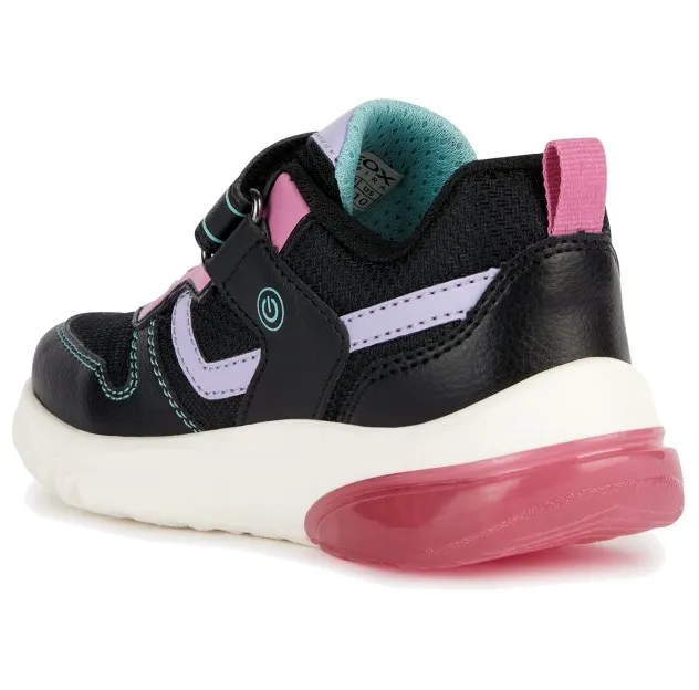 Geox Girls Trainer Ciberdron J36LPA Black/Fuchsia