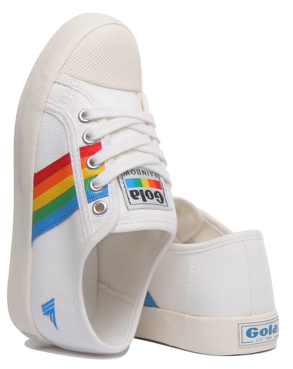 Gola Classics Coaster Rainbow In Off White For Kids