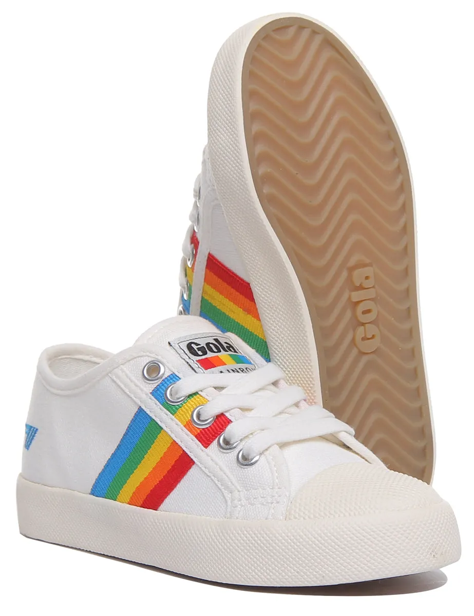 Gola Classics Coaster Rainbow In Off White For Kids