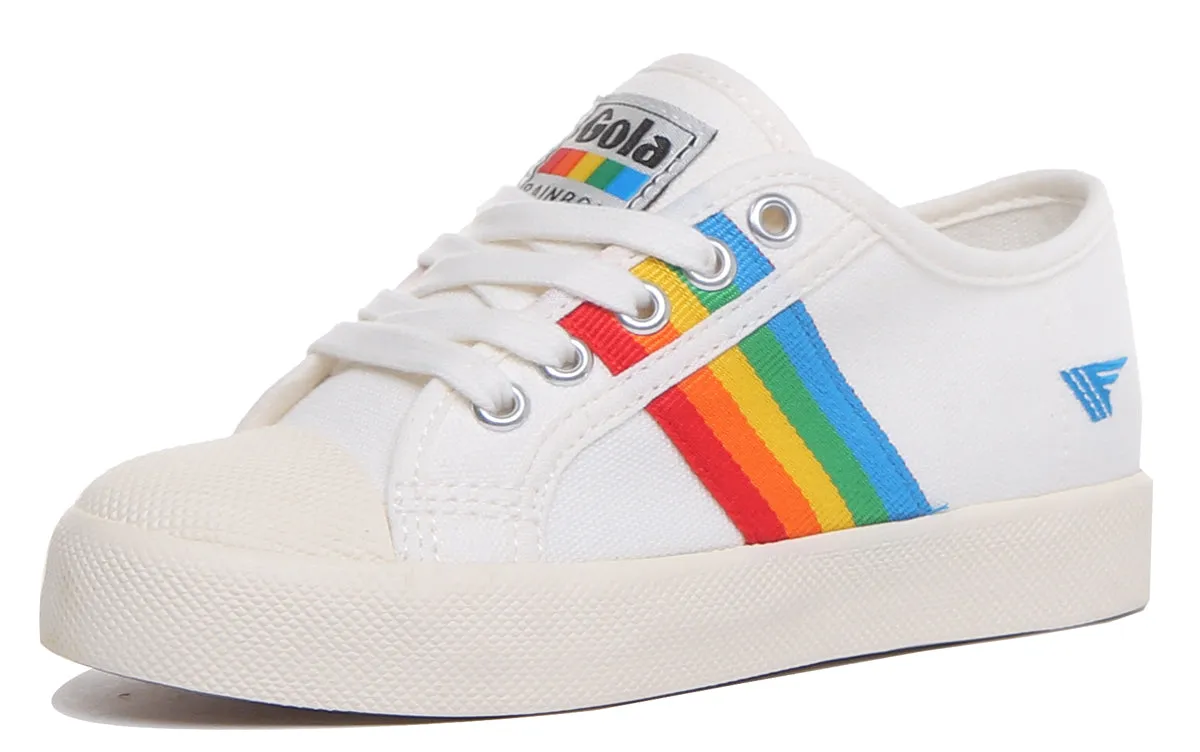 Gola Classics Coaster Rainbow In Off White For Kids