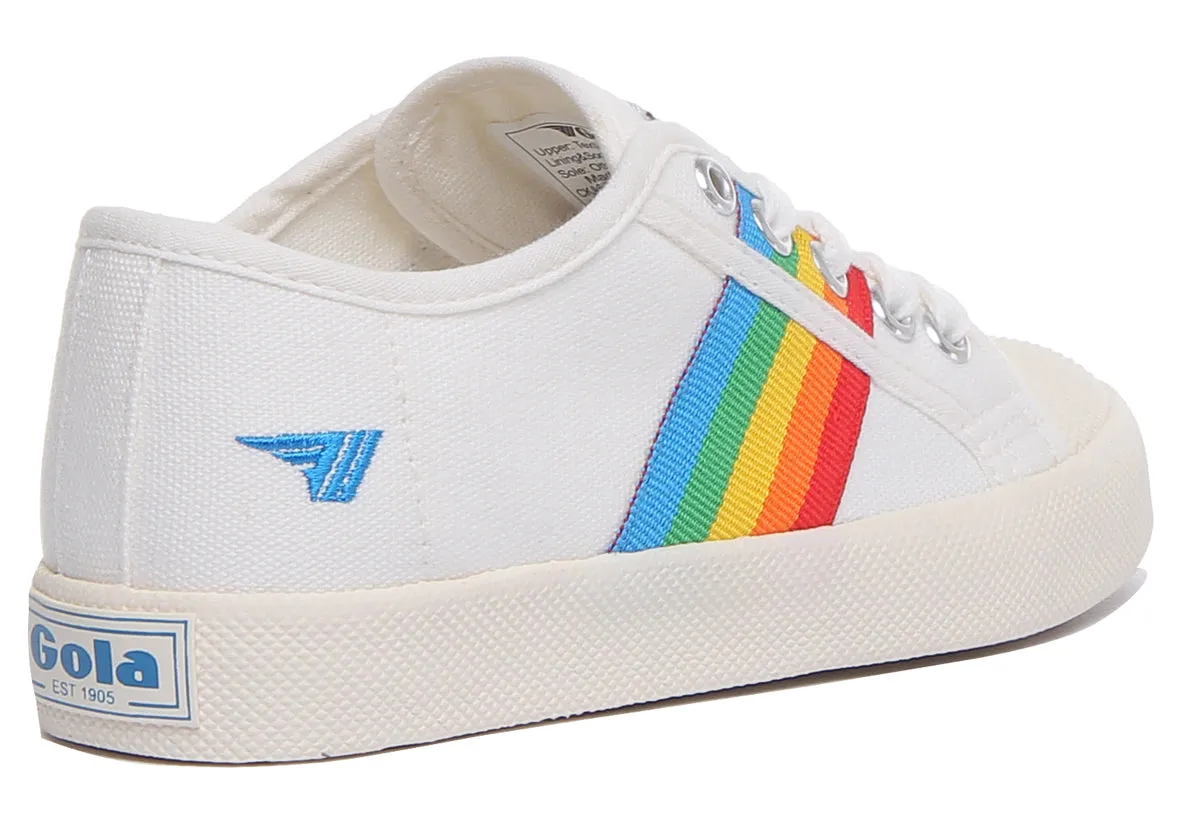 Gola Classics Coaster Rainbow In Off White For Kids