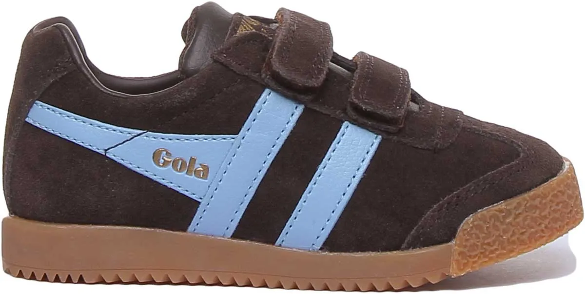 Gola Classics Harrier With Velcro Straps In Dark Brown