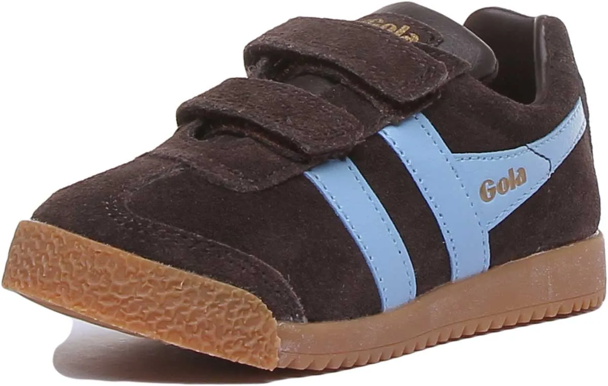 Gola Classics Harrier With Velcro Straps In Dark Brown