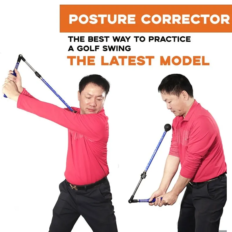 Golf Folding Posture Corrector Swing Club Trainer For Beginners, Improve Golf Swing