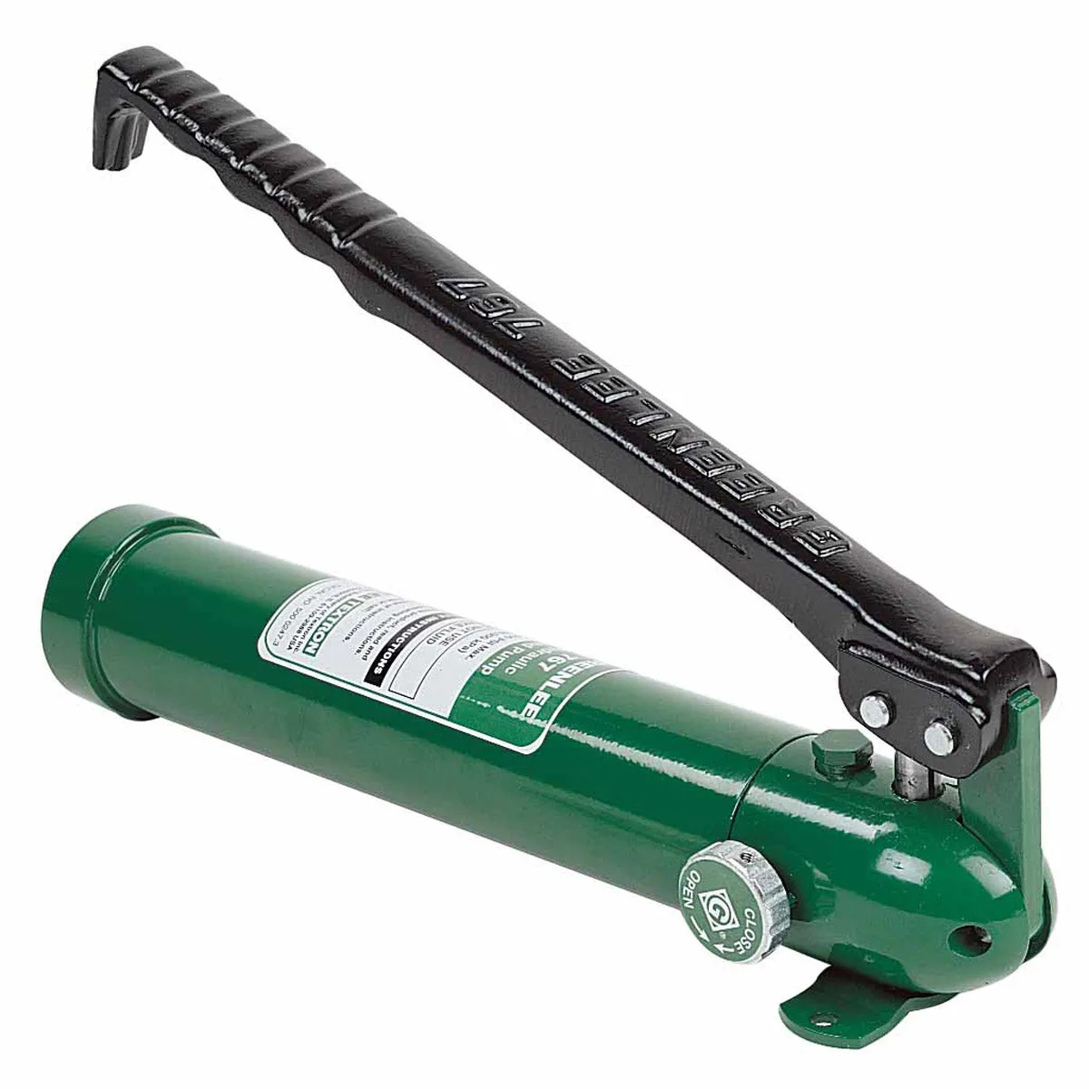 Greenlee 767 Rugged Steel Manual-Hand Operated Hydraulic Hand Pump, 13" x 4"x 4"