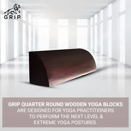 Grip Iyengar Quarter Round Wooden Blocks | Bars