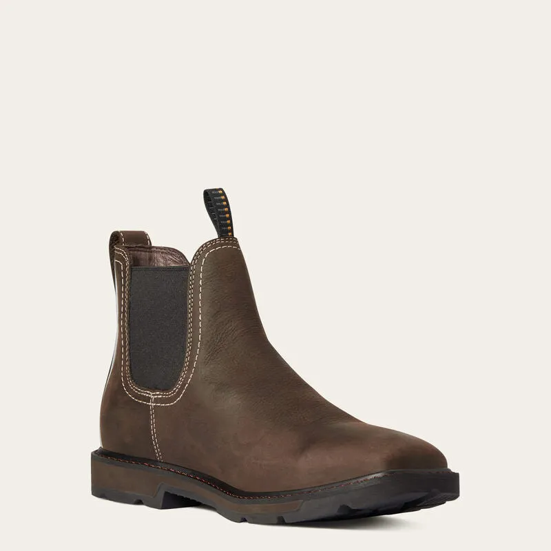 Groundbreaker Chelsea Wide Square Toe Waterproof Work Boot