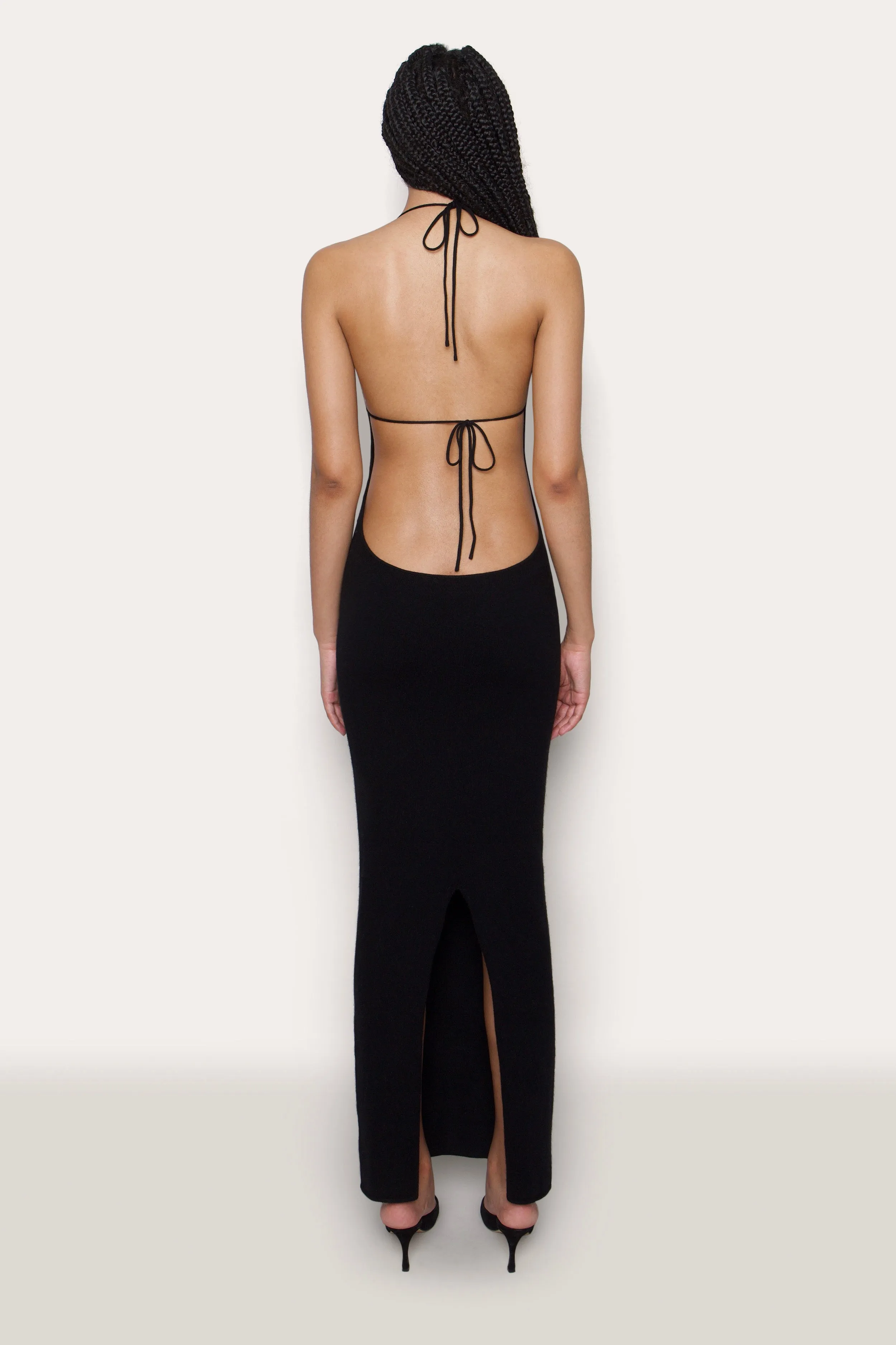 Halter Backless Gown