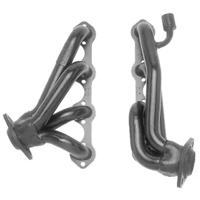 Hedman Hedders Street Headers - 1.5 in Primary - Stock Collector Flange - Black Paint - Small Block Ford - Ford Fullsize SUV / Truck 1986-96 89420 - Pair