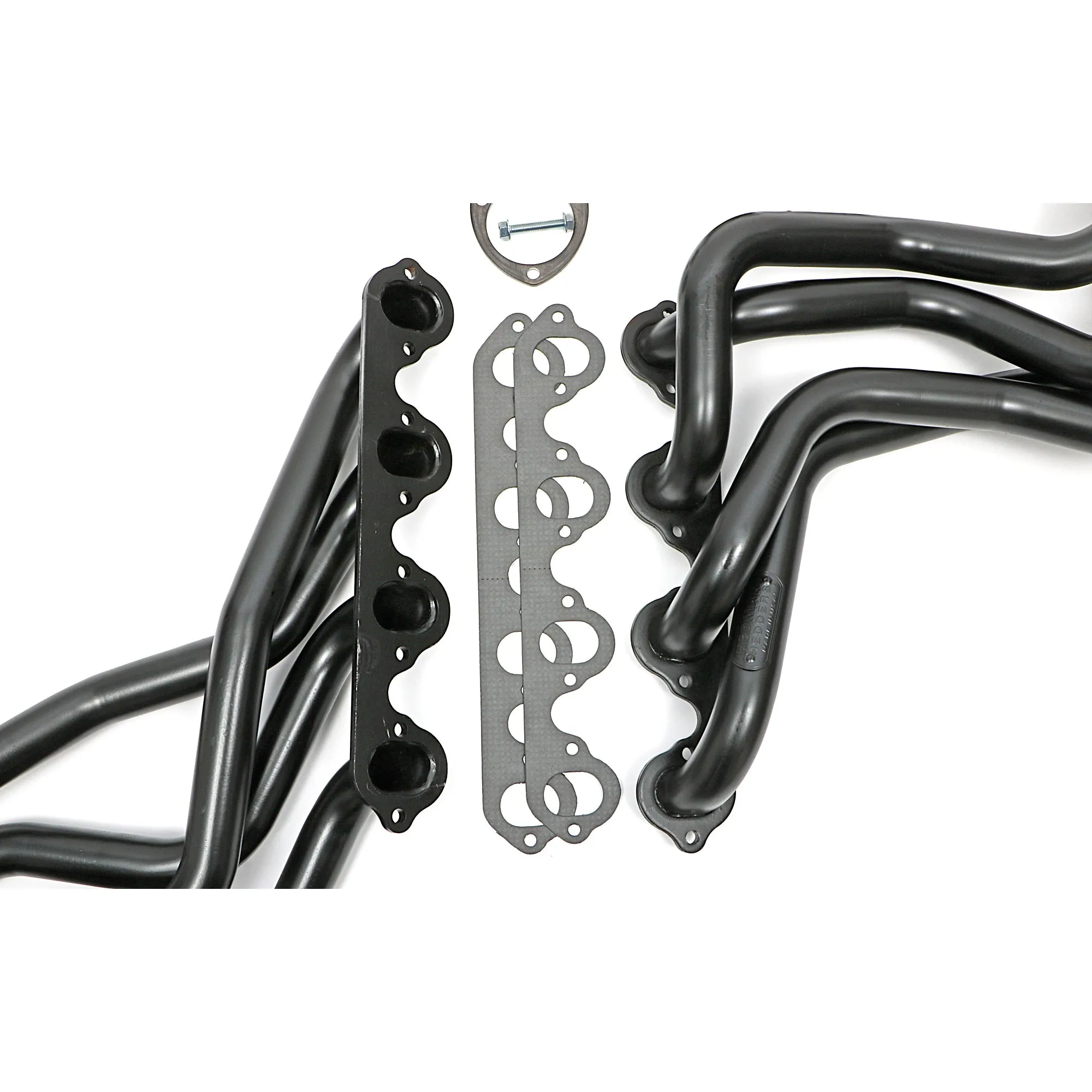 Hedman Hedders Street Headers - 1.75 in Primary - 3 in Collector - Black Paint - Big Block Ford - Ford Fullsize Truck 1983-87 89280 - Pair