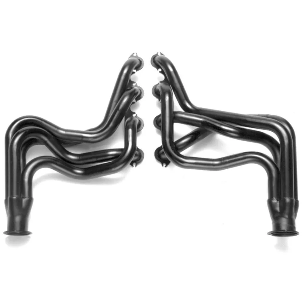 Hedman Hedders Street Headers - 1.75 in Primary - 3 in Collector - Black Paint - Big Block Ford - Ford Fullsize Truck 1983-87 89340 - Pair