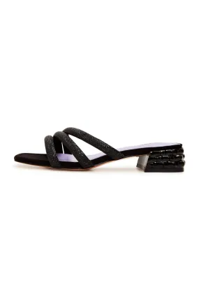 Heeled Mules - Black