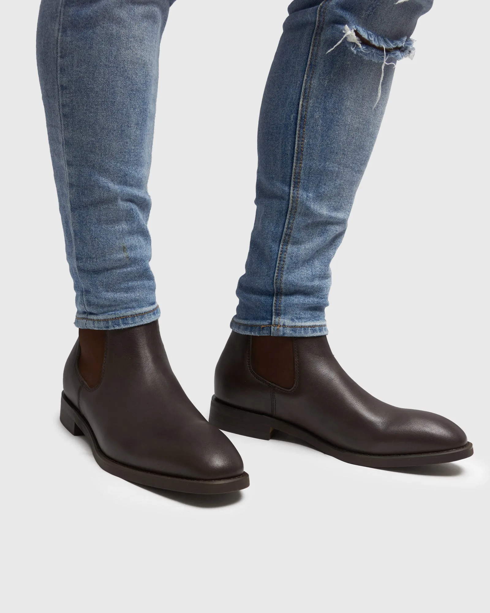 HERITAGE Leather Chelsea Ankle Boots