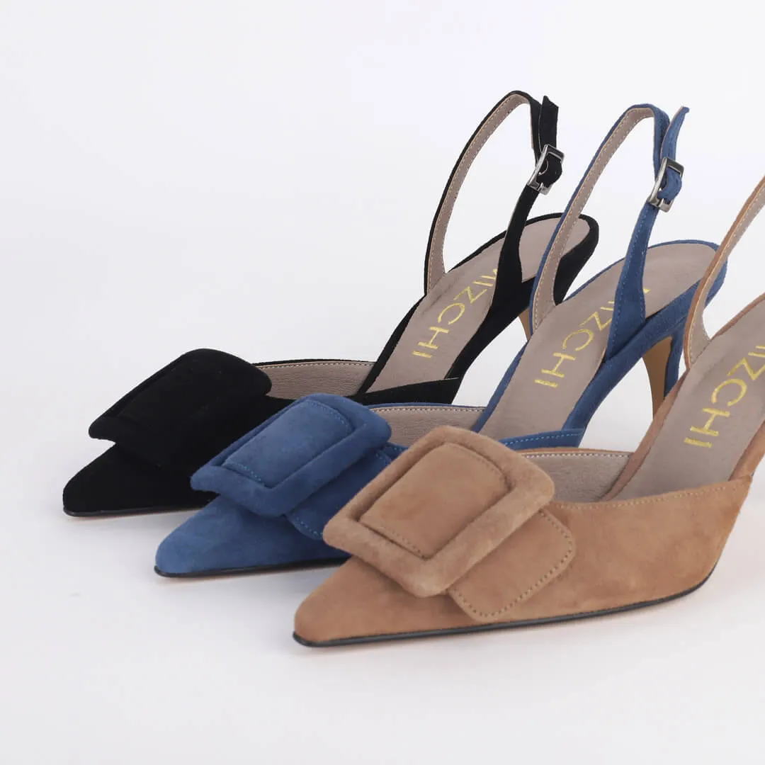 IMAGEM - suede slingback