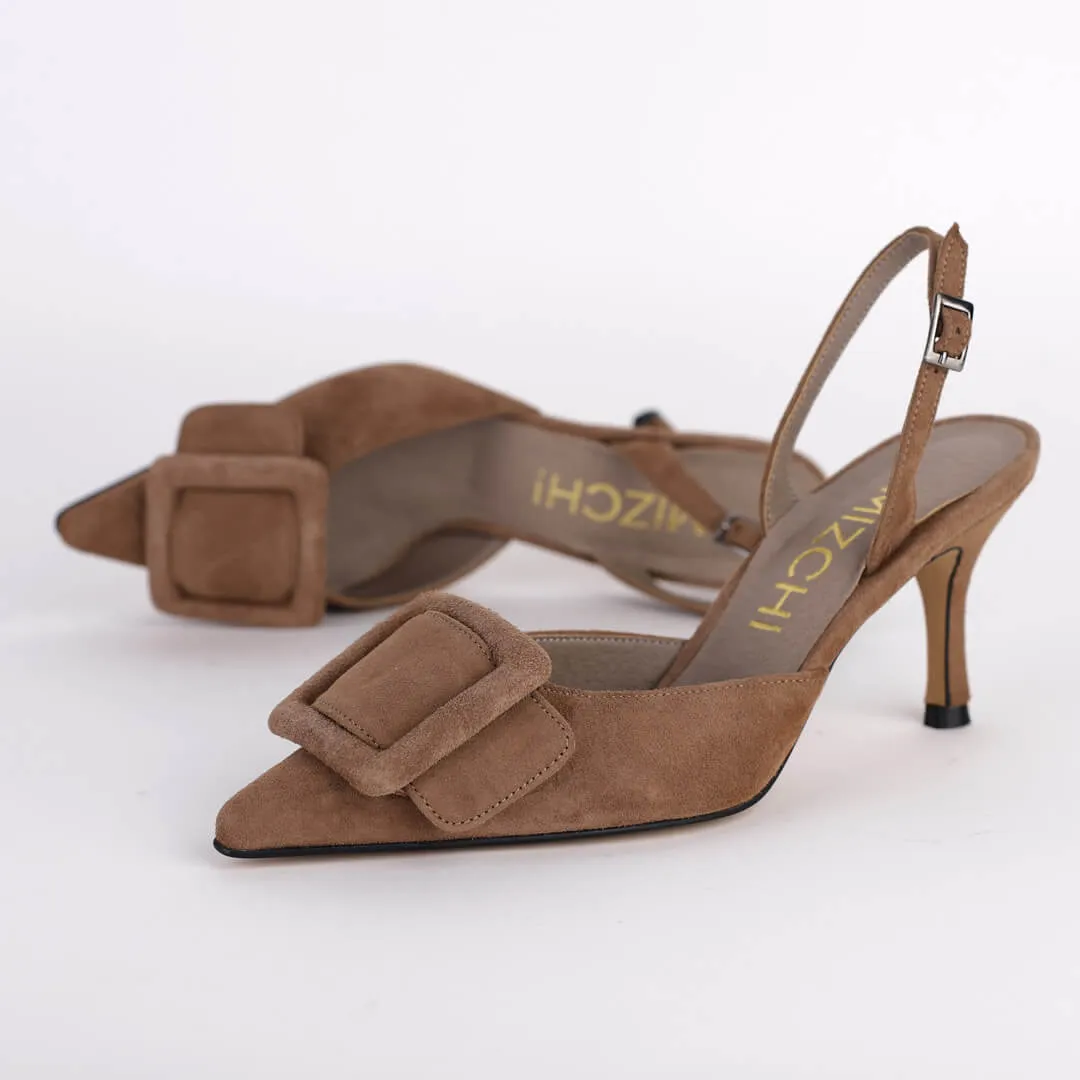 IMAGEM - suede slingback