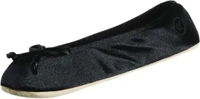 Isotoner Women's Clasic Satin Ballerina Slipper