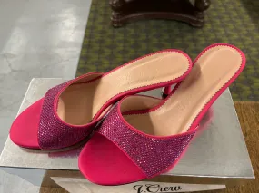 J Crew Sparkle Pink Sequin Pumps Size 6