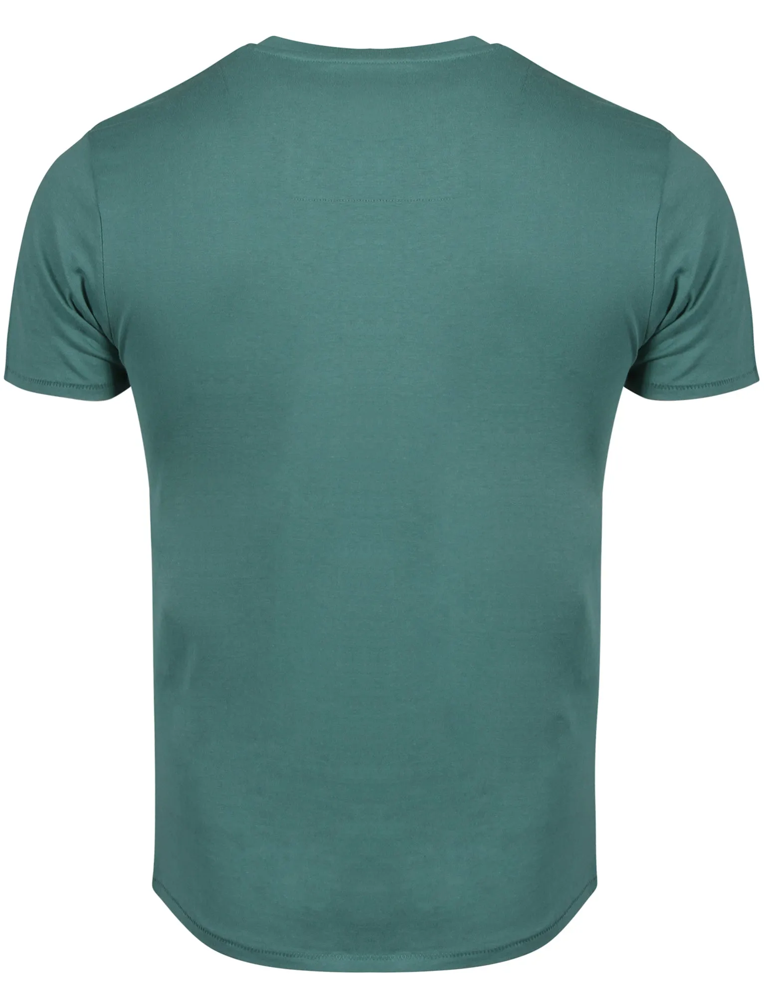 Jack Crew Neck Cotton T-Shirt with Chest Pocket in Sea Green