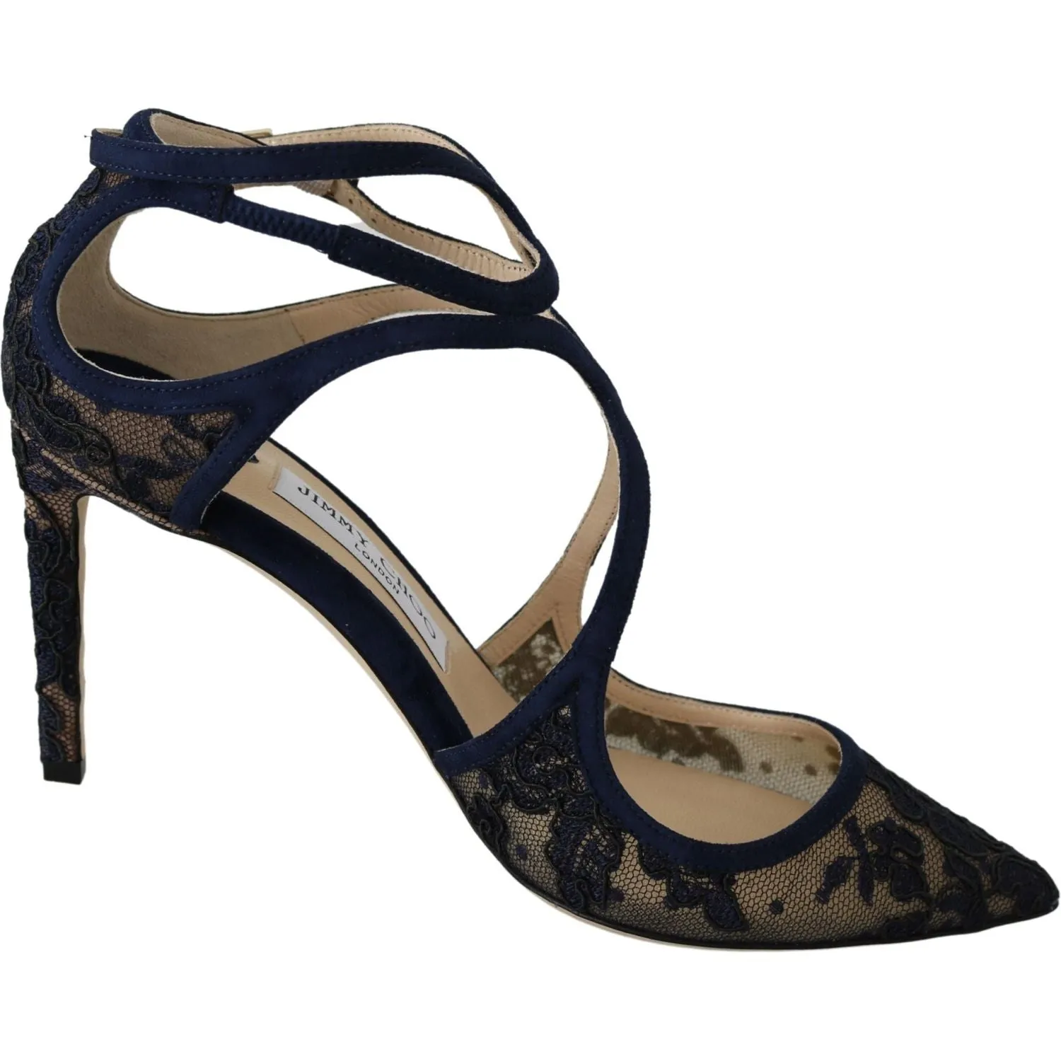 Jimmy Choo Navy Lancer Leather Pumps Elegance Unleashed