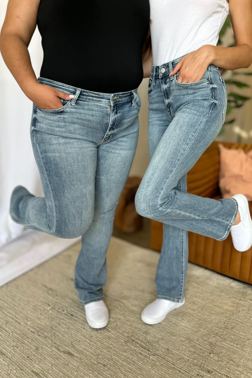 Judy Blue Medium Rise Bootcut Jeans (Online Exclusive)