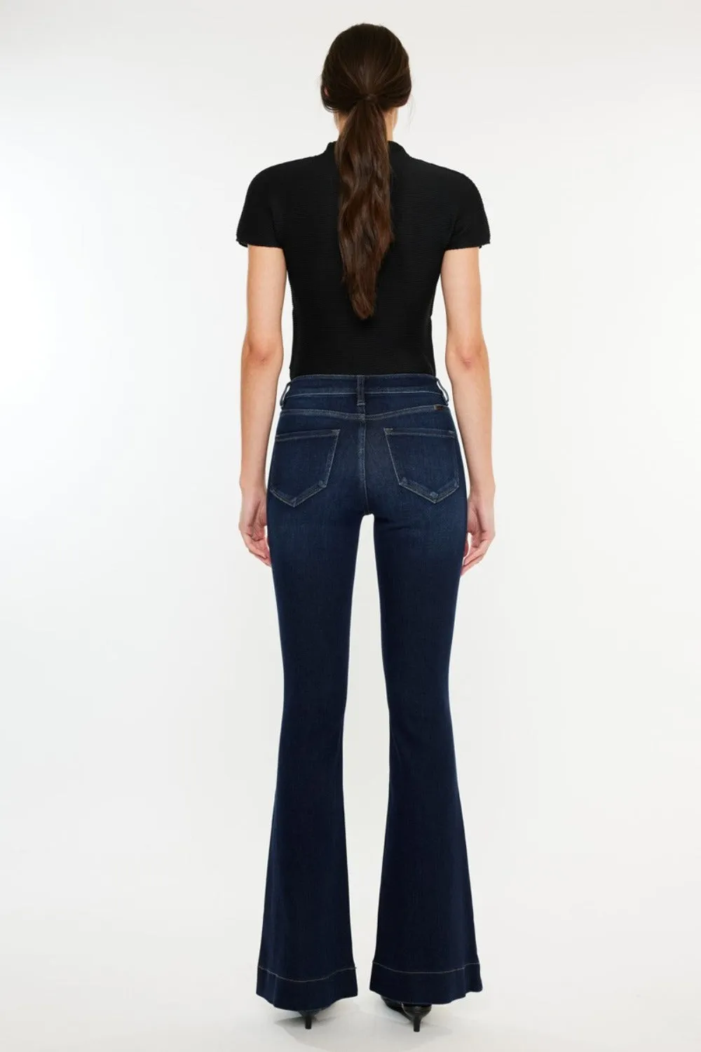 Kancan Karla High Rise Slim Flare Jeans