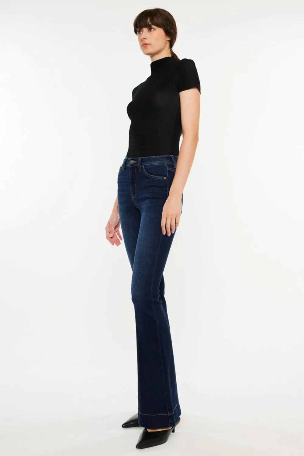 Kancan Karla High Rise Slim Flare Jeans