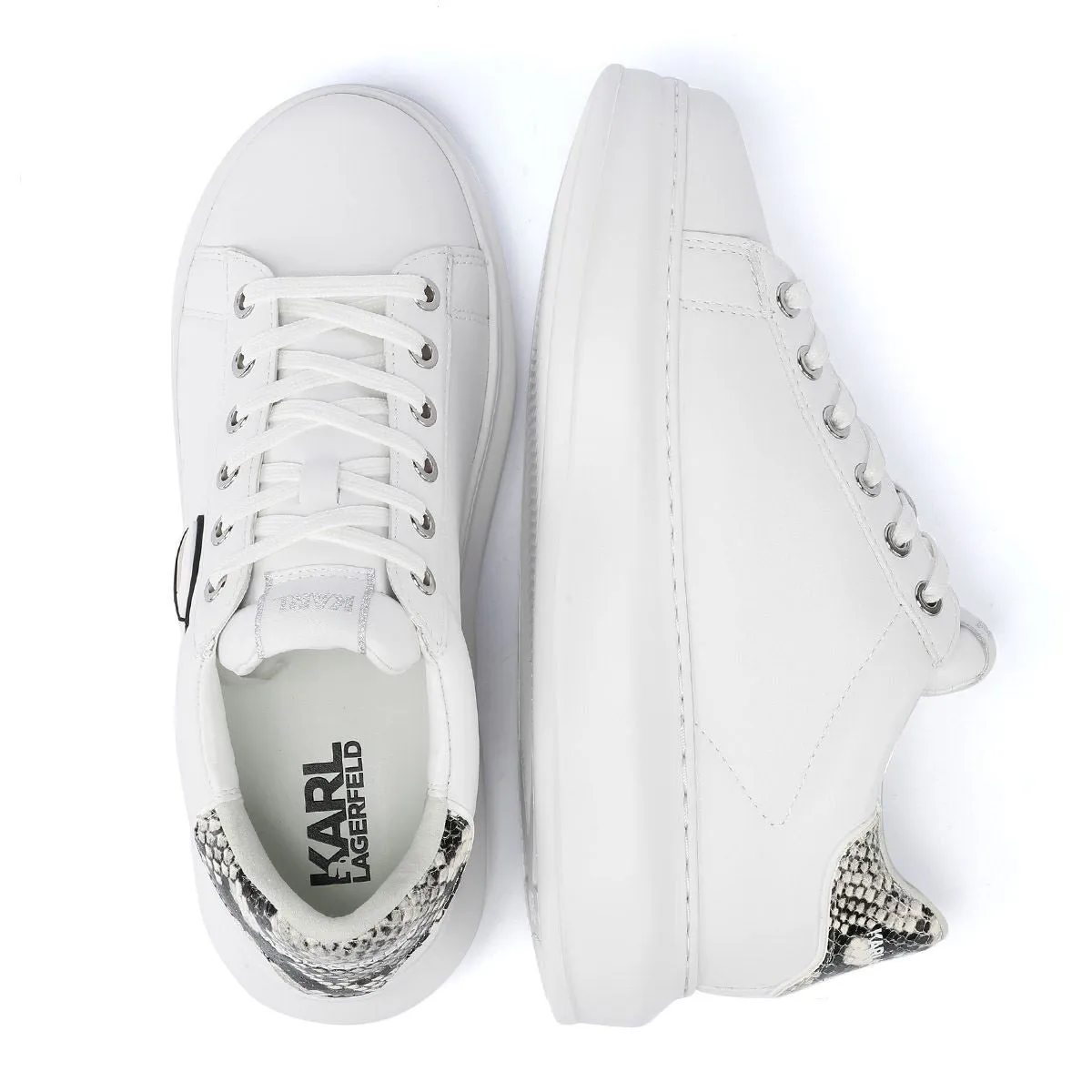 Karl Lagerfeld Kapri NFT Lo Lace Women's White Trainers