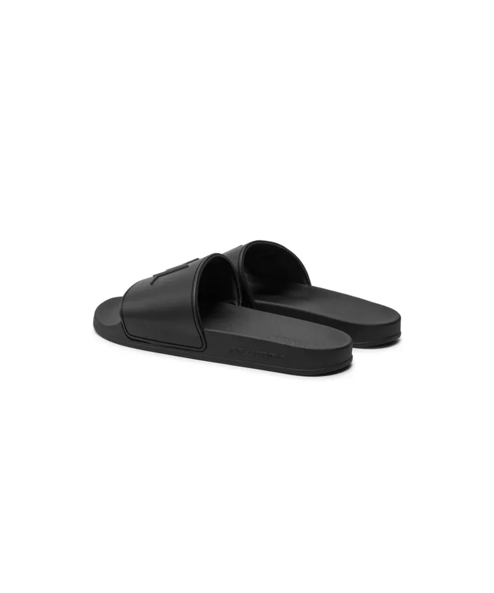 KARL LAGERFELD KONDO MONOGRAM RELIEF SLIDERS