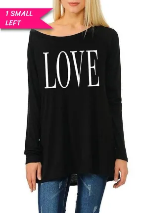 L-O-V-E Raglan Tunic Top