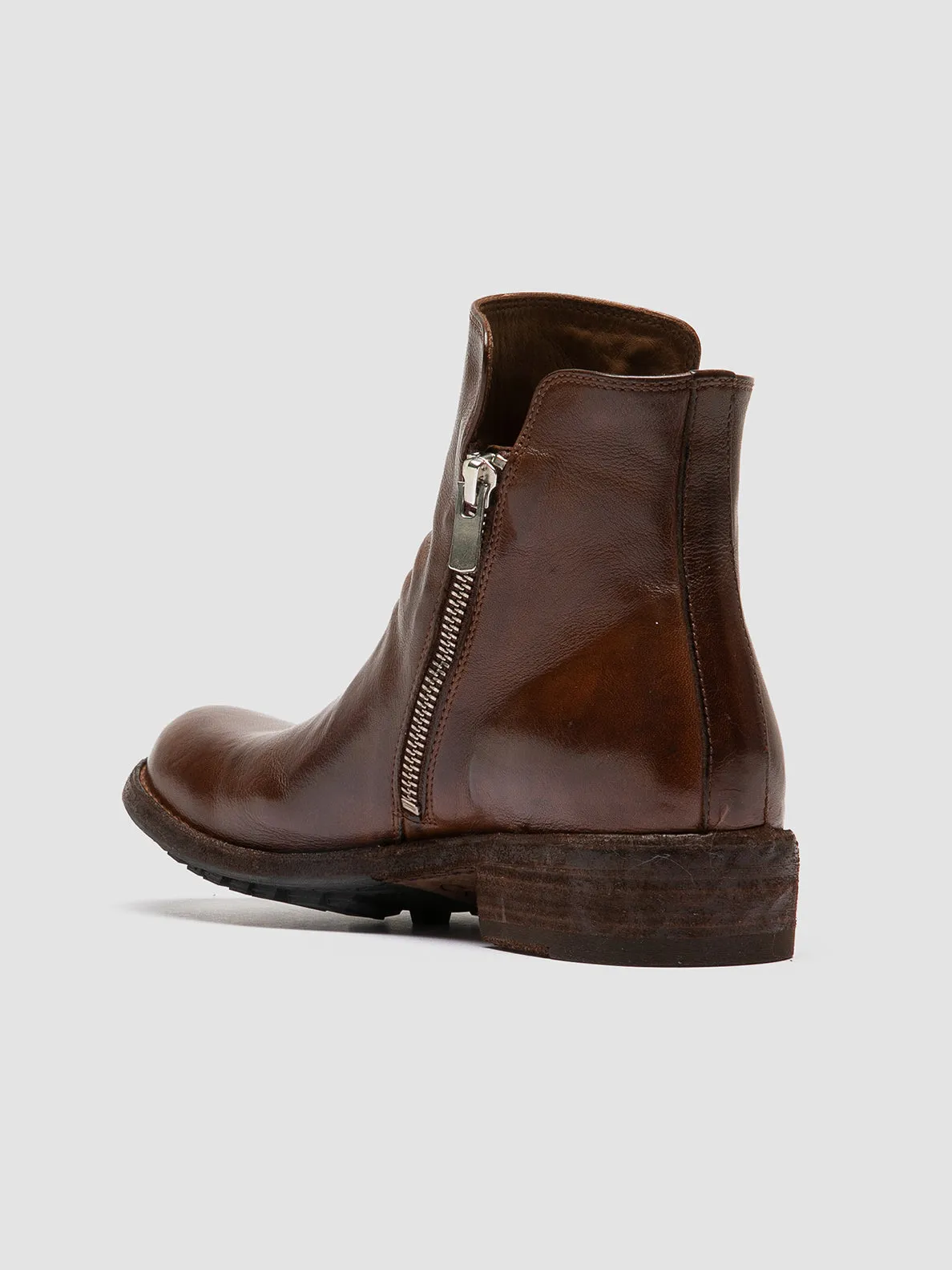 LEGRAND 200 - Brown Leather Zip Boots