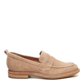 Lens Almond Suede Loafers