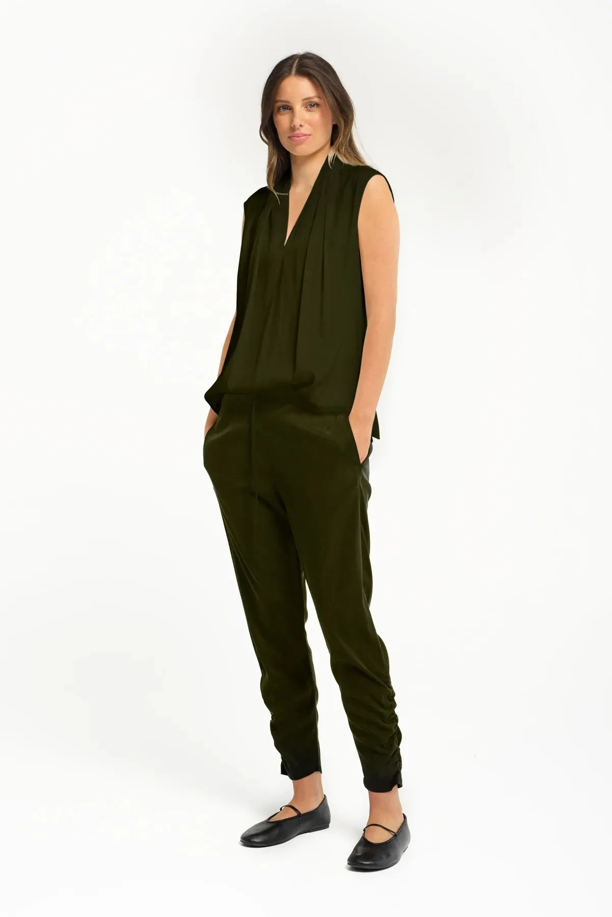 Lounge The Label Crozet Pants - Olive