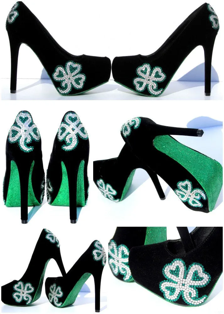 Lucky Irish Crystal Heels