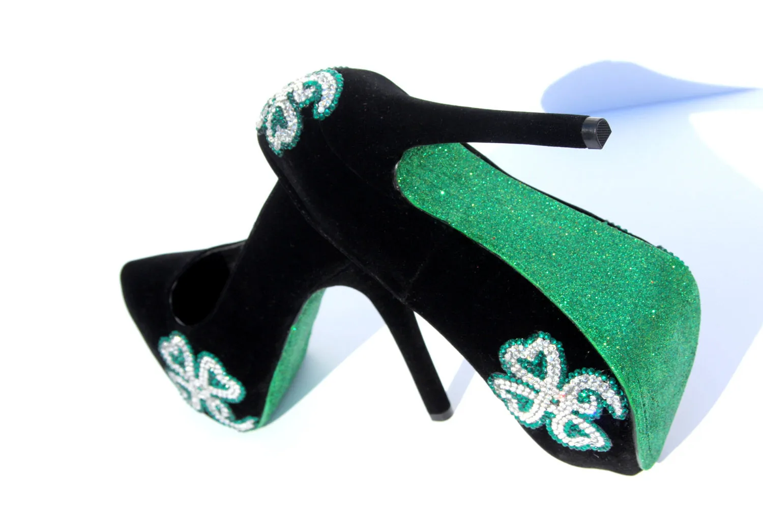 Lucky Irish Crystal Heels