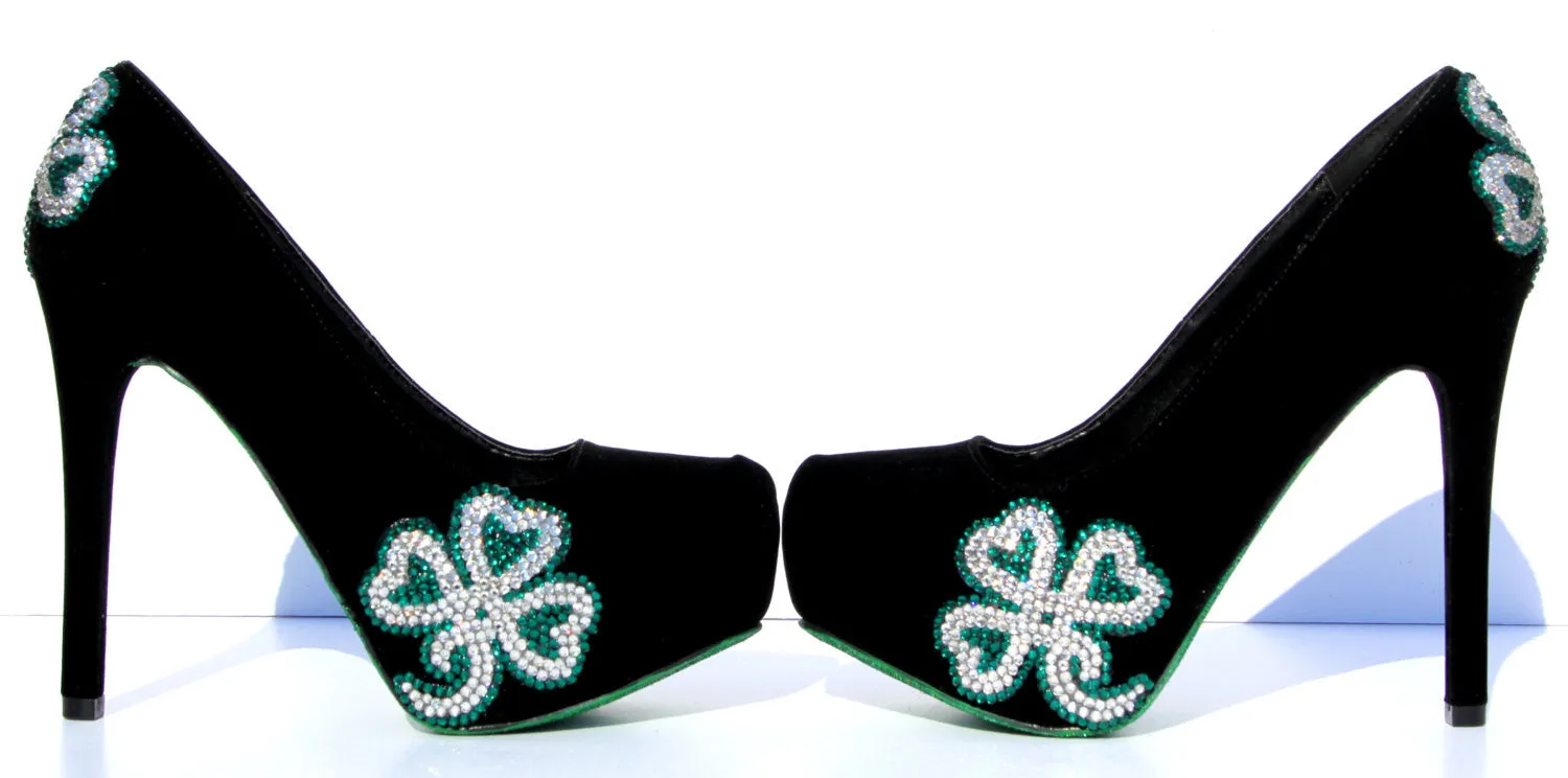 Lucky Irish Crystal Heels