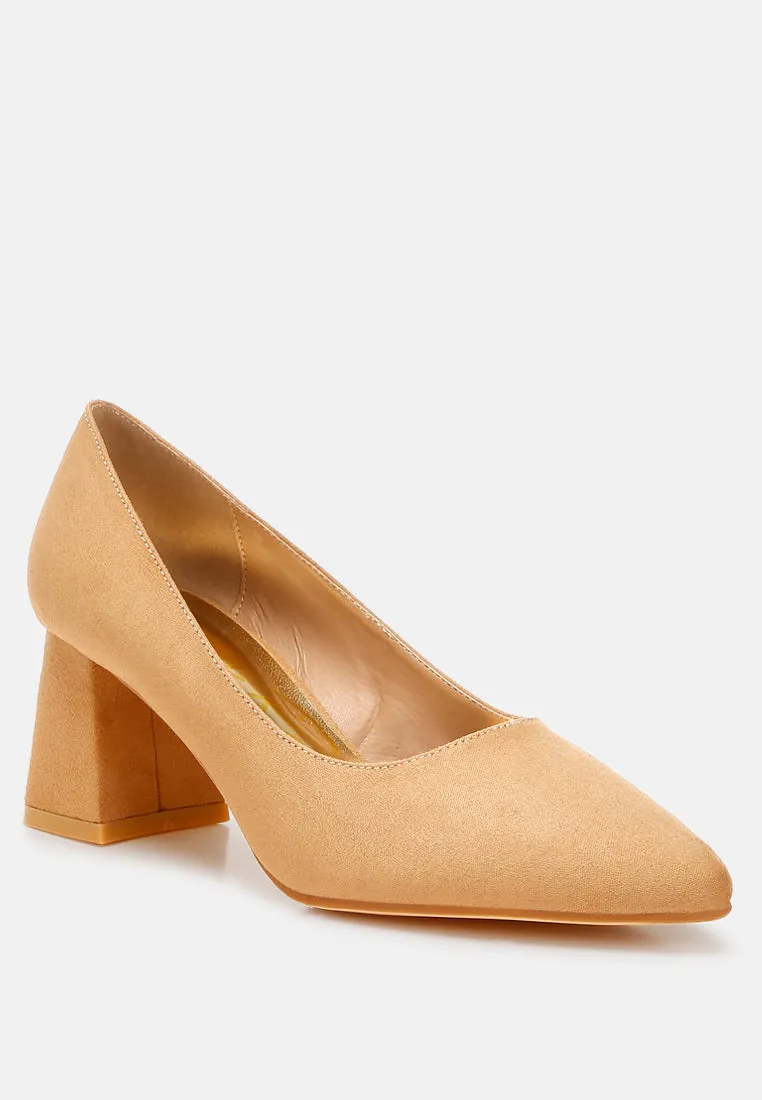 Malai Block Heel Pumps