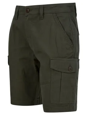 Marini Cotton Twill Cargo Shorts in Khaki - Tokyo Laundry