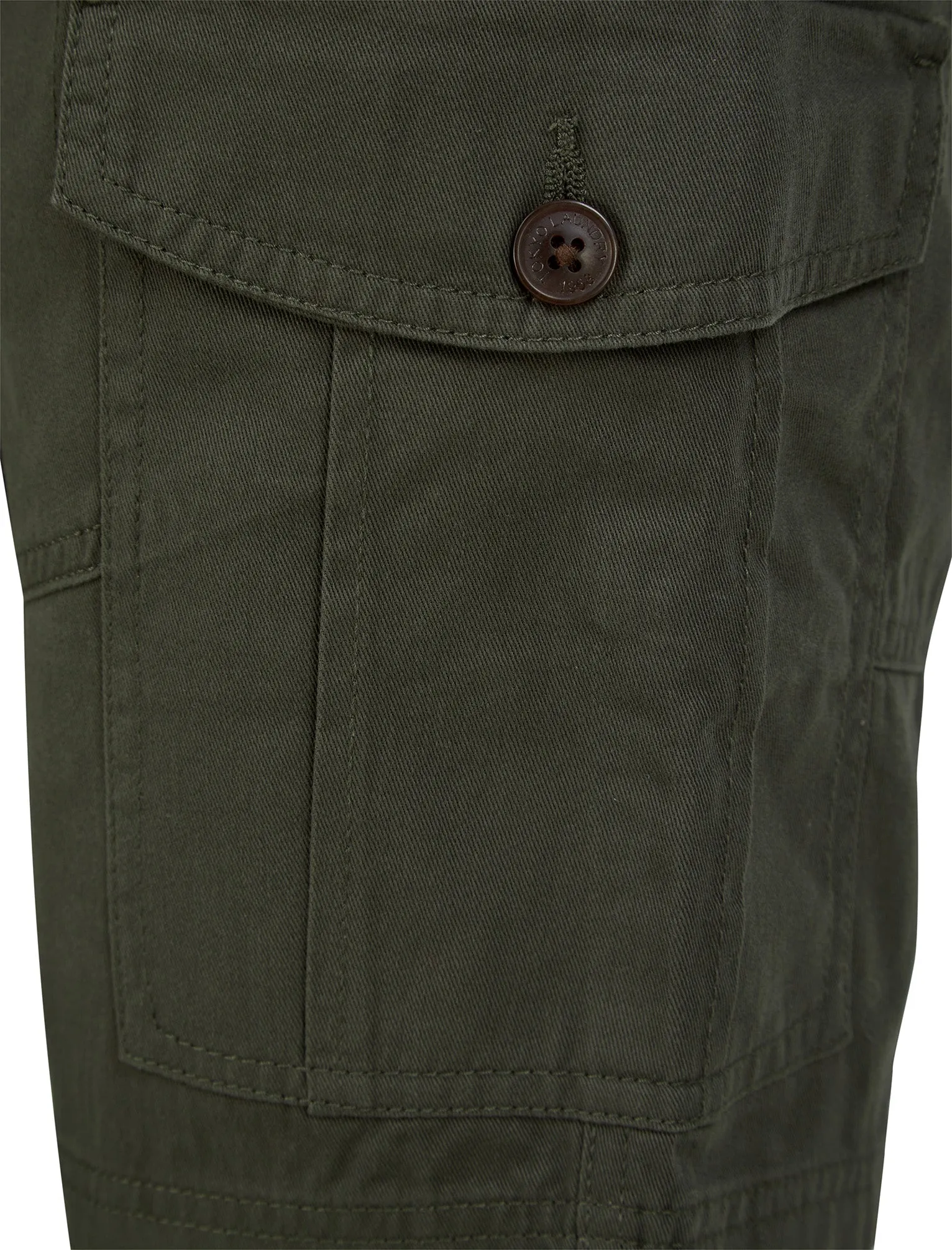 Marini Cotton Twill Cargo Shorts in Khaki - Tokyo Laundry