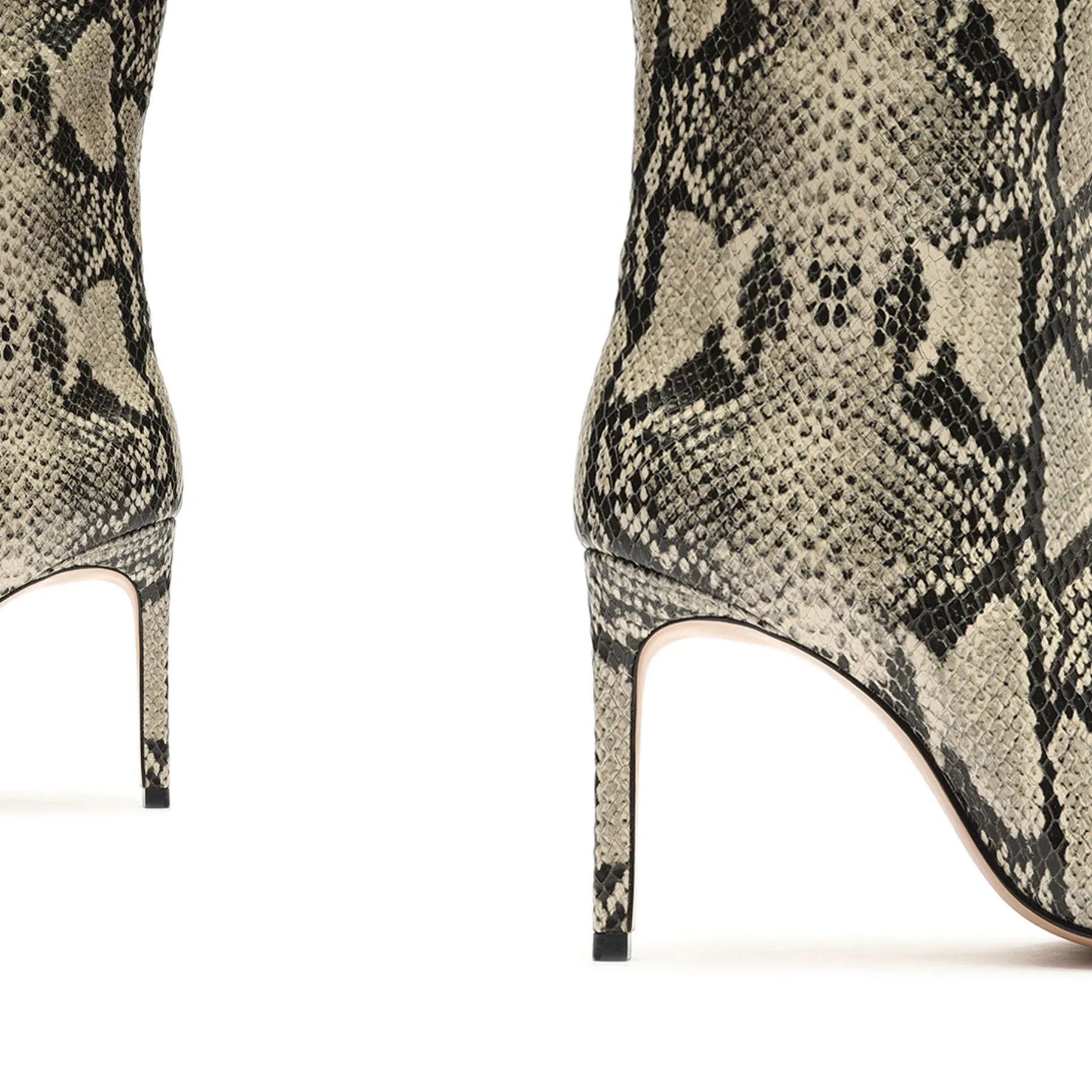 Mary Snake Embossed Leather Bootie