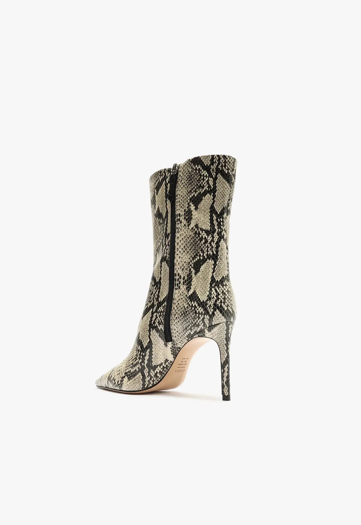 Mary Snake Embossed Leather Bootie