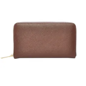 Mechaly Women's Katie Chocolate Vegan Leather Wallet