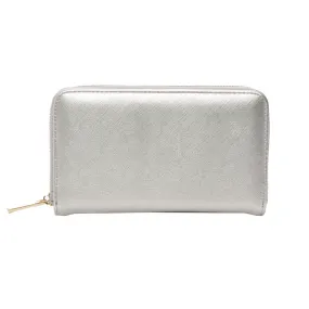 Mechaly Women's Katie Silver Vegan Leather Wallet