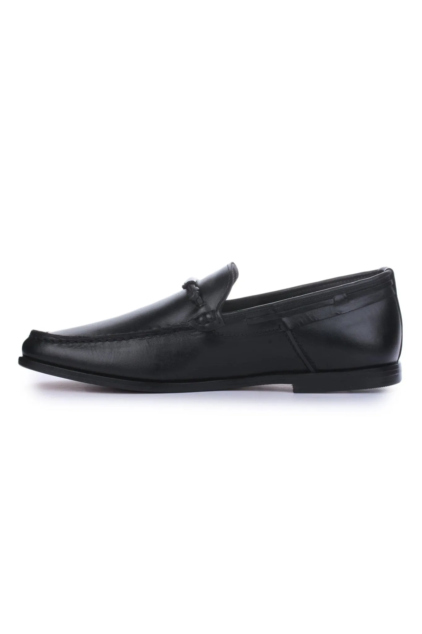 Men's Leather Moccasin Toe Business Loafers