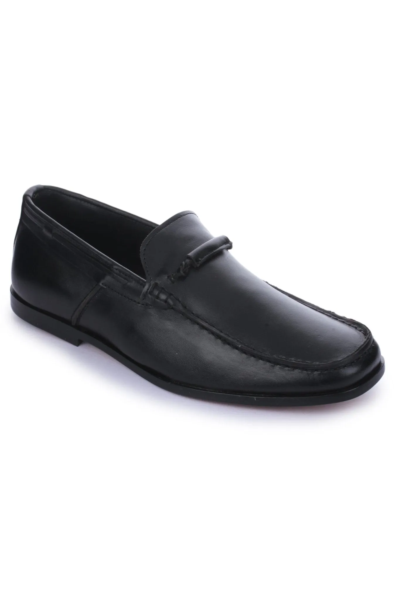 Men's Leather Moccasin Toe Business Loafers