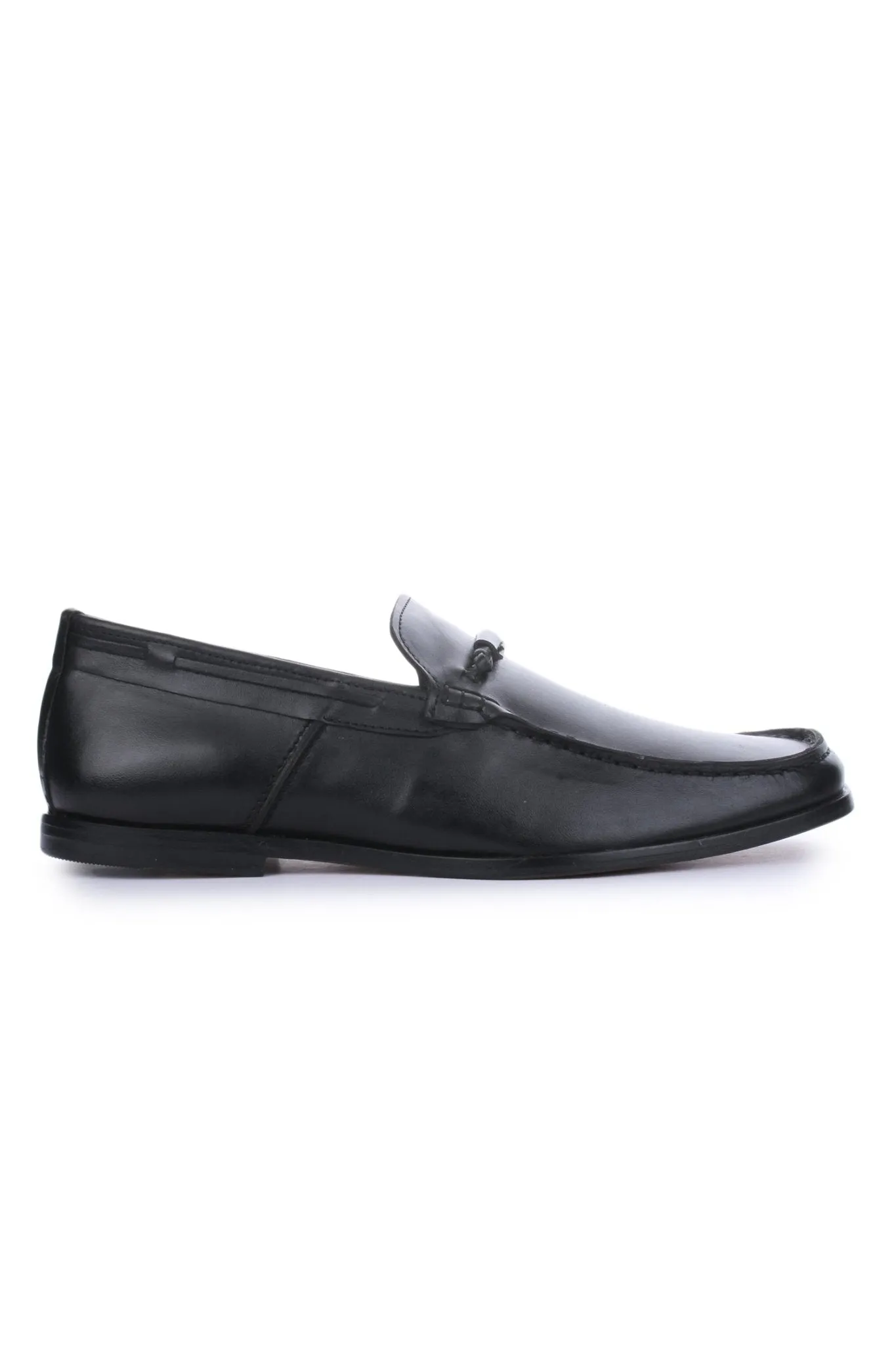 Men's Leather Moccasin Toe Business Loafers